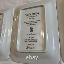 NY Yankee Stadium A Panoramic Four Plate Collection Danbury Mint A2079