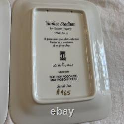 NY Yankee Stadium A Panoramic Four Plate Collection Danbury Mint A2079