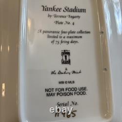 NY Yankee Stadium A Panoramic Four Plate Collection Danbury Mint A2079
