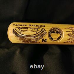NY Yankee Stadium Bat Ltd. ED. 75th Anniversary with Bronze Coin