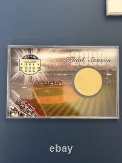 NY Yankee Stadium Final Season Limited Edition Card / Coin RARE MLB Gold plate