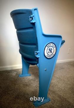 NY Yankee Stadium Full End Seat with logo. Old Stadium Joe DiMaggio #5 COA Steiner