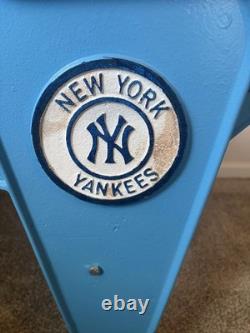 NY Yankee Stadium Full End Seat with logo. Old Stadium Joe DiMaggio #5 COA Steiner