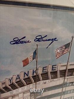 NY Yankee Stadium Print Signed G. Gossage G. Nettles R. Jackson 16x20 Steiner