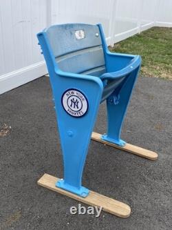 NY Yankees 1970's Game Used Stadium Seat #4 Blue American Seating PAT 3111344