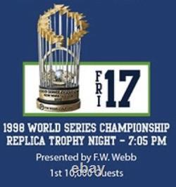 NY Yankees 1998 World Series Championship Replica Trophy Statue SGA 8/17/2018