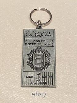 NY Yankees 2014 Derek Jeter Final Season Game Ticket Stub Keychain SGA Replica