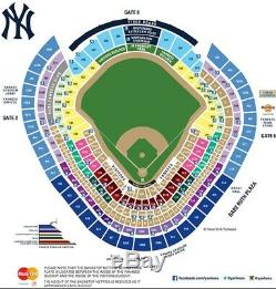 NY Yankees ALCS Home Game 3 2 Tickets Field MVP Section 125 Row 10 isle seat
