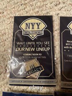 NY Yankees Legacy Club Collectible Pin Lot 2013 2022 Season Ticket Holder SGA