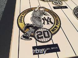 NY Yankees Legacy Club Limited Retirement Patch 11x14 Bernie Pettitte Posada SGA