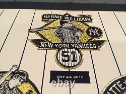 NY Yankees Legacy Club Limited Retirement Patch 11x14 Bernie Pettitte Posada SGA