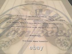 NY Yankees Legacy Club Limited Retirement Patch 11x14 Bernie Pettitte Posada SGA