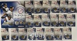 NY Yankees Medallion Collection Mini Baseball DVD Set Pin Stadium Topps HUGE LOT