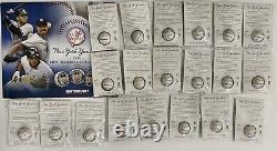 NY Yankees Medallion Collection Mini Baseball DVD Set Pin Stadium Topps HUGE LOT