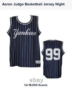 NY Yankees SGA Aaron Judge Basketball Jersey T-Shirt Shirt NBA MLB 2023 Presale