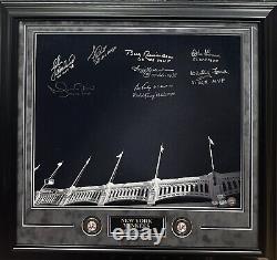 NY Yankees Stadium WS MVPs Signed 20x24 Framed Photo Rivera Ford Auto Fanatics