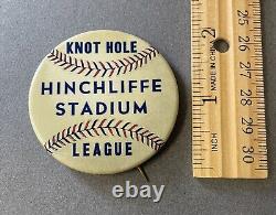 Negro Leagues Hinchliffe Stadium. Pin and Postcard. Home of NY Black Yankees
