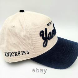 New Era KNICKS IN 5 New York Yankees Corduroy Jalen Brunson 940 Cust Stadium Hat