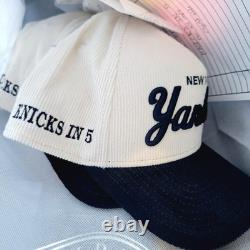 New Era KNICKS IN 5 New York Yankees Corduroy Jalen Brunson 940 Cust Stadium Hat