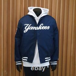 New Era MLB New York Yankees Stadium Mens Nylon Bomber Varsity Jacket Asian Size