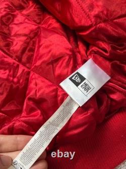 New Era New York Yankees MLB Big Logo Stadium Bomber Jacket Nylon Size L Men Red