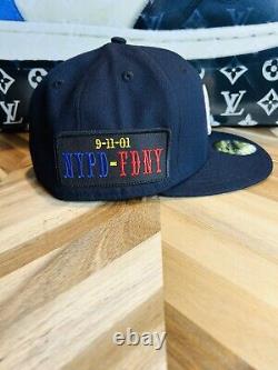 New Era New York Yankees Police Nypd Stadium Event Hat 7 3/8 Rare Embroidered