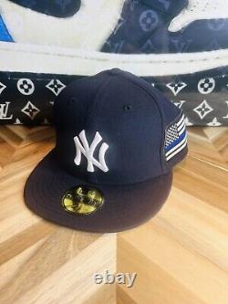 New Era New York Yankees Police Nypd Stadium Event Hat 7 3/8 Rare Embroidered