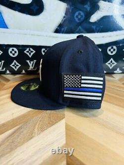 New Era New York Yankees Police Nypd Stadium Event Hat 7 3/8 Rare Embroidered