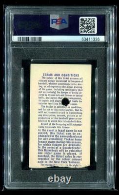 New Yankee Stadium Renovation Opening Day 1976 PSA Ticket New York Yankees New Yankee Stadium Renovation Opening Day 1976 PSA Ticket New York Yankees