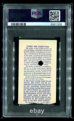 New Yankee Stadium Renovation Opening Day 1976 PSA Ticket New York Yankees