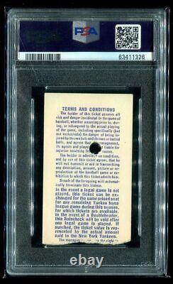 New Yankee Stadium Renovation Opening Day 1976 PSA Ticket New York Yankees