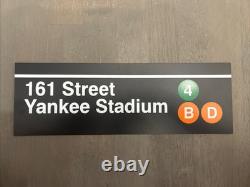 New York City Transit MTA Subway Sign Ruler, NYCT 161st Street Yankee Stadium