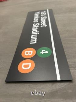 New York City Transit MTA Subway Sign Ruler, NYCT 161st Street Yankee Stadium