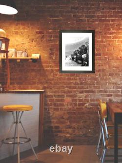 New York Giants 1958 Sideline Snow Image at Yankee Stadium Framed Wall Decor