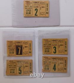 New York Giants Football Ticket Stub Lot of 5 Yankee Stadium 1967