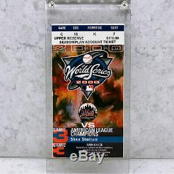 New York Mets Yankees Shea Stadium 2000 World Series Ticket Stub 10/24/00 GM #3