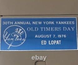 New York NY Yankees Polaroid Camera Gifted To ED LOPAT @ 1976 Old Timers Day MLB