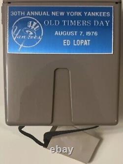 New York NY Yankees Polaroid Camera Gifted To ED LOPAT @ 1976 Old Timers Day MLB