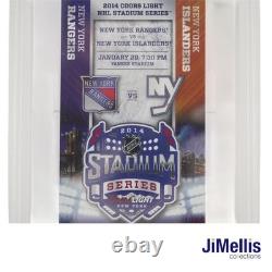 New York Rangers v Islanders 2014 NHL Stadium Series Ticket PSA 5 Yankee Stadium