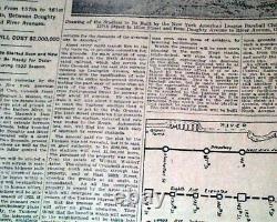 New York YANKEES STADIUM The House Babe Ruth Built Site Picked 1921 NY Newspaper