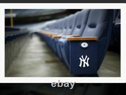 New York Yankee NYY Stadium Seat TEAK ARMRESTS Wood ART PROJECT KNIFE HANDLE PEN