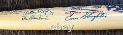 New York Yankee Stadium Bat signed by 19 Yankees 8 Hall of Famers Mickey Mantle