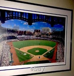 New York Yankee Stadium Framed Lithograph Ten Four Sixty One Limited Edition