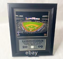 New York Yankee Stadium Opening Day Photo with Base Piece in 13X16 Frame Ltd5000