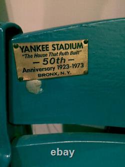 New York Yankee Stadium Seats Vintage Original Unrestored Freestanding Curved