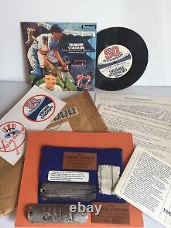 New York Yankee Stadium Souvenirs Memorabilia Seat Plaques Uniform Record