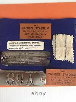 New York Yankee Stadium Souvenirs Memorabilia Seat Plaques Uniform Record