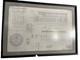 New York Yankee Stadium Blueprint Autographed By 6 Players 28.5x40.5