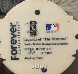 New York Yankees 100th Anniversary Stadium Exclusive Bobble Head Derek Jeter bat