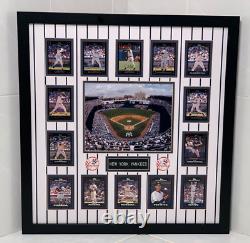 New York Yankees 14 Tops Signature Baseball Cards Ny Stadium Photo Jeter Rivera